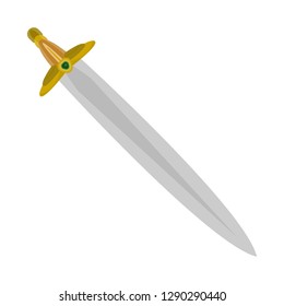 Vector illustration of sword  and dagger  sign. Set of sword  and weapon stock vector illustration.