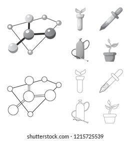 Vector illustration of  and  symbol. Collection of  and  vector icon for stock.