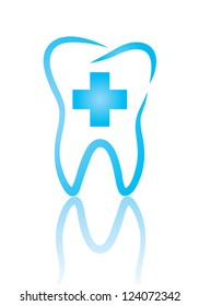 Vector illustration of symbol dentistry