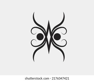 Vector illustration of symbol design forming like an elegant and cultured mask for wedding decoration.
