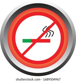 Vektorillustration-Illustration und Symbol-Design-Symbol rauchen keine konzeptionelle Gesundheit