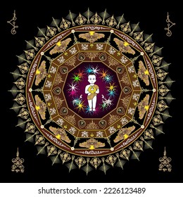 Vector illustration symbol of faith and good luck.