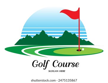 Vector illustration of the symbol of golf.