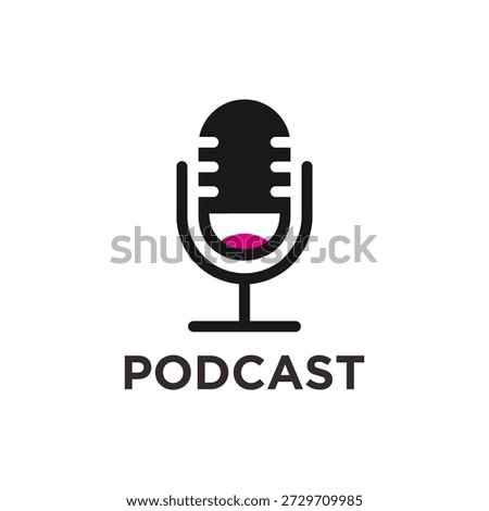 vector illustration of a symbol of a microphone