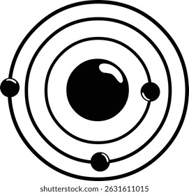 vector illustration symbol orbit concept