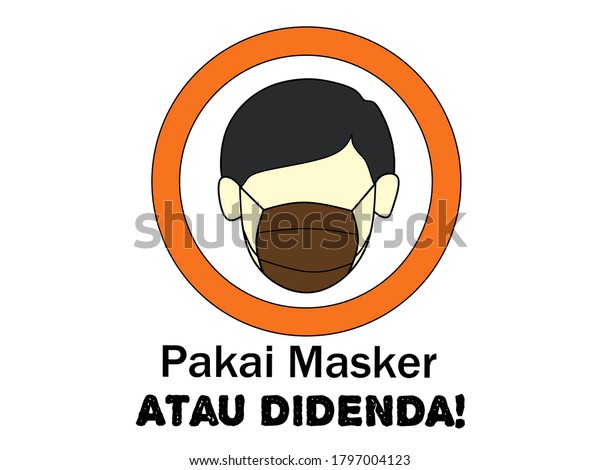 Vector Illustration Symbol Person Wearing Mask Stock Vector Royalty Free 1797004123