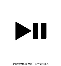 Vector illustration of symbol play and pause