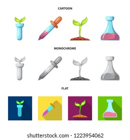 Vector illustration of  and  symbol. Set of  and  vector icon for stock.