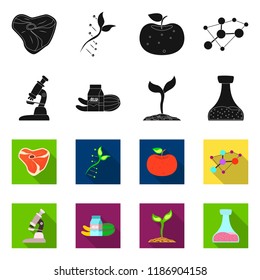 Vector illustration of  and  symbol. Set of  and  stock vector illustration.