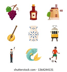 Vector illustration of  and  symbol. Set of  and travel stock vector illustration.