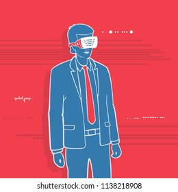 Vector Illustration Symbol Virtual Reality eps 8 file format