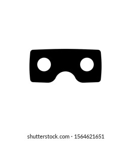 Vector illustration of symbol of website and mobile app equipment. 3D glasses on a white background. color can be changed. solid style