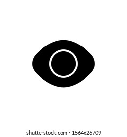 Vector illustration of symbol of website and mobile app equipment. eye on a white background. color can be changed. solid style