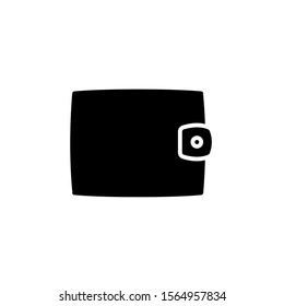 Vector illustration of symbol of website and mobile app equipment. wallet button on a white background. color can be changed. solid style