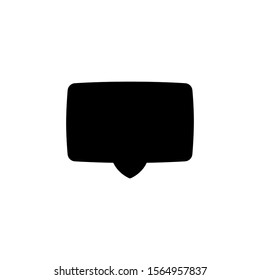 Vector illustration of symbol of website and mobile app equipment. comment button on a white background. color can be changed. solid style