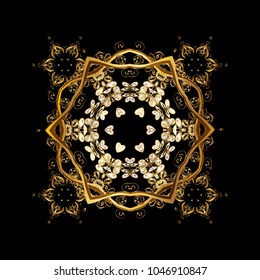 Vector illustration. Symbol of winter. Isolated watercolor snowflakes on colorful background. Snowflake winter.