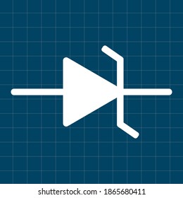 Vector illustration symbol Zener Diode , Generic Symbol