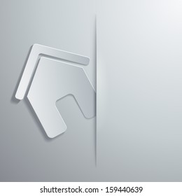 Vector illustration of the symbolic image of the house