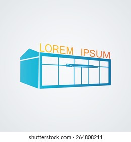Vector illustration of a symbolic image store
