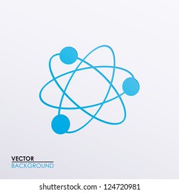 Vector illustration of a symbolic representation of the molecule