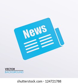 Vector illustration of a symbolic representation of the newspaper