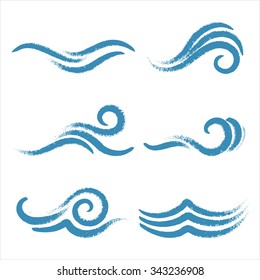 Vector illustration of a symbolic representation of water