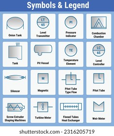 Vector Illustration for Symbols Legends