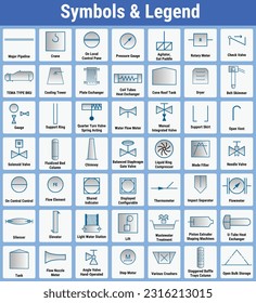 Vector Illustration for Symbols Legends
