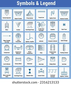 Vector Illustration for Symbols Legends