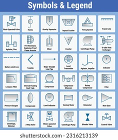 Vector Illustration for Symbols Legends