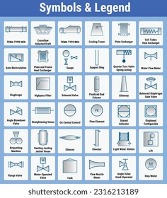 Vector Illustration for Symbols Legends