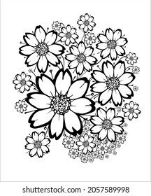 Vector illustration. Symbols for printing on T-shirts, tattoos. Stylized image, fashionable stylized shapes. Patterns and backgrounds.