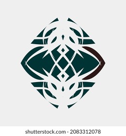 vector illustration of symmetrical motif ornaments for cloth or other