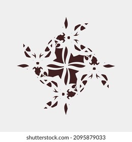 vector illustration of symmetrical and unique motifs, good for decoration or other suitable ones
