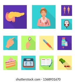 Vector illustration of symptom and disease logo. Collection of symptom and treatment  stock vector illustration.
