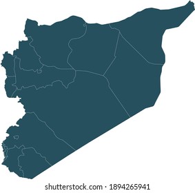 Vector Illustration Of Syria Map