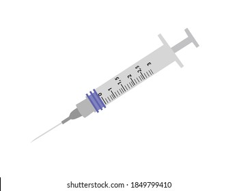 Vector illustration of a syringe.