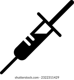 vector illustration of syringe icon