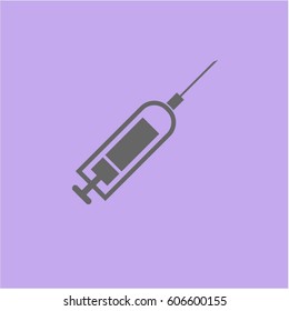 Vector Illustration of Syringe vector icon or symbol

