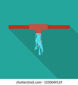 Vector illustration of system and sprinkler sign. Graphic of system and suppression stock symbol for web.