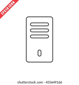 Vector illustration of system unit icon