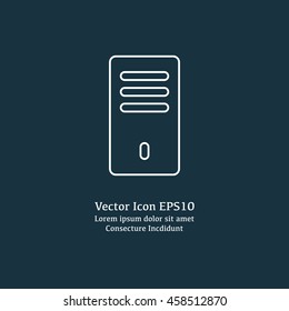 Vector illustration of system unit icon