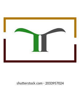 Vector illustration of T letter logo style.