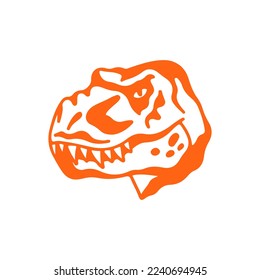 vector illustration of t rex head