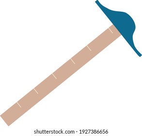 Vector Illustration of T- square Icon. Element for your geometry, architecture, student, education and other your projects, web and application icon over white.