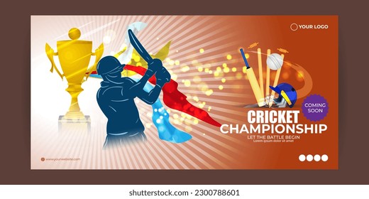 Vektorgrafik des T-20 Cricket Tournament 2023 Social Media-Story-Feed-Mockup-Vorlage