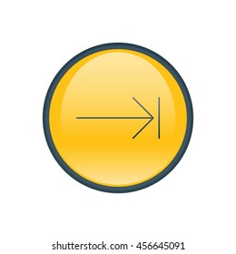 Vector illustration of tab key icon