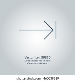 Vector illustration of tab key icon