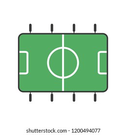 Vector illustration of table football game