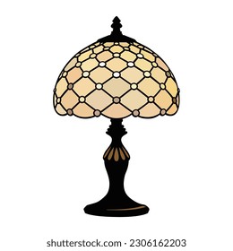 Vector Illustration of Table Lamp